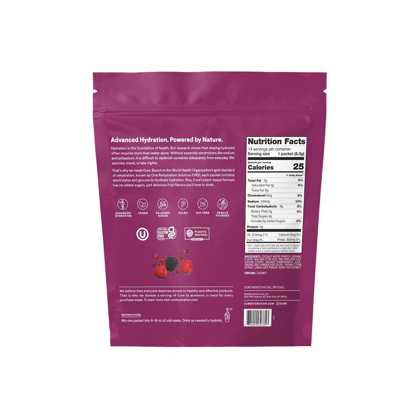 Cure Hydrating Electrolyte Drink Family Bundle, Mix and Match