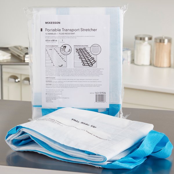 McKesson Portable Transport Stretcher, Lightweight, up to 1,000 lbs.