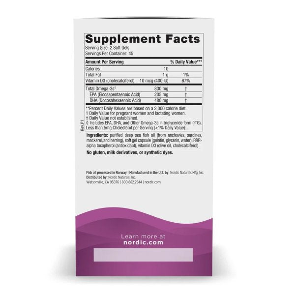 Nordic Naturals? Prenatal DHA with Vitamin D-3 Dietary Supplement