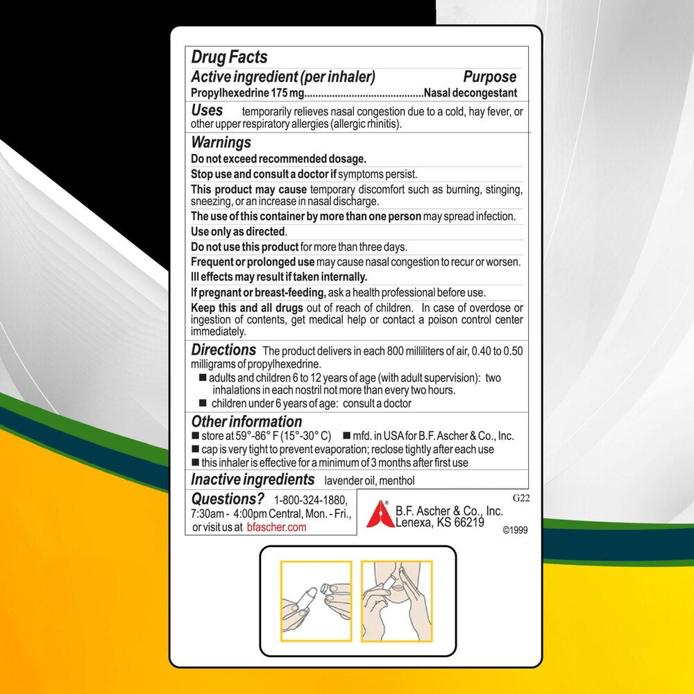 Benzedrex® Nasal Decongestant Inhaler