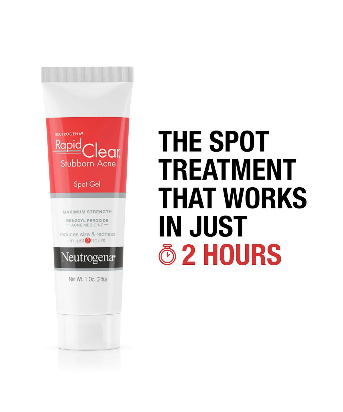 Neutrogena Rapid Clear Stubborn Acne Spot Treatment Gel, 1 oz