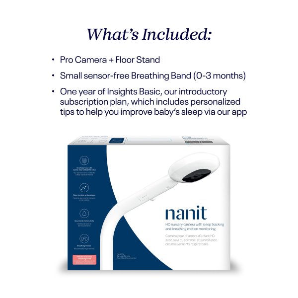 Nanit Pro Smart Baby Monitor with Floor Stand