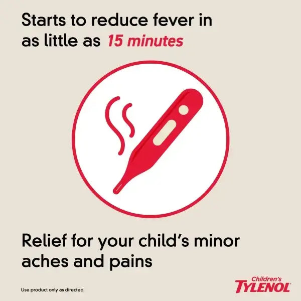 Children's Tylenol Acetaminophen Children's Pain Relief, Cherry, 4 oz.