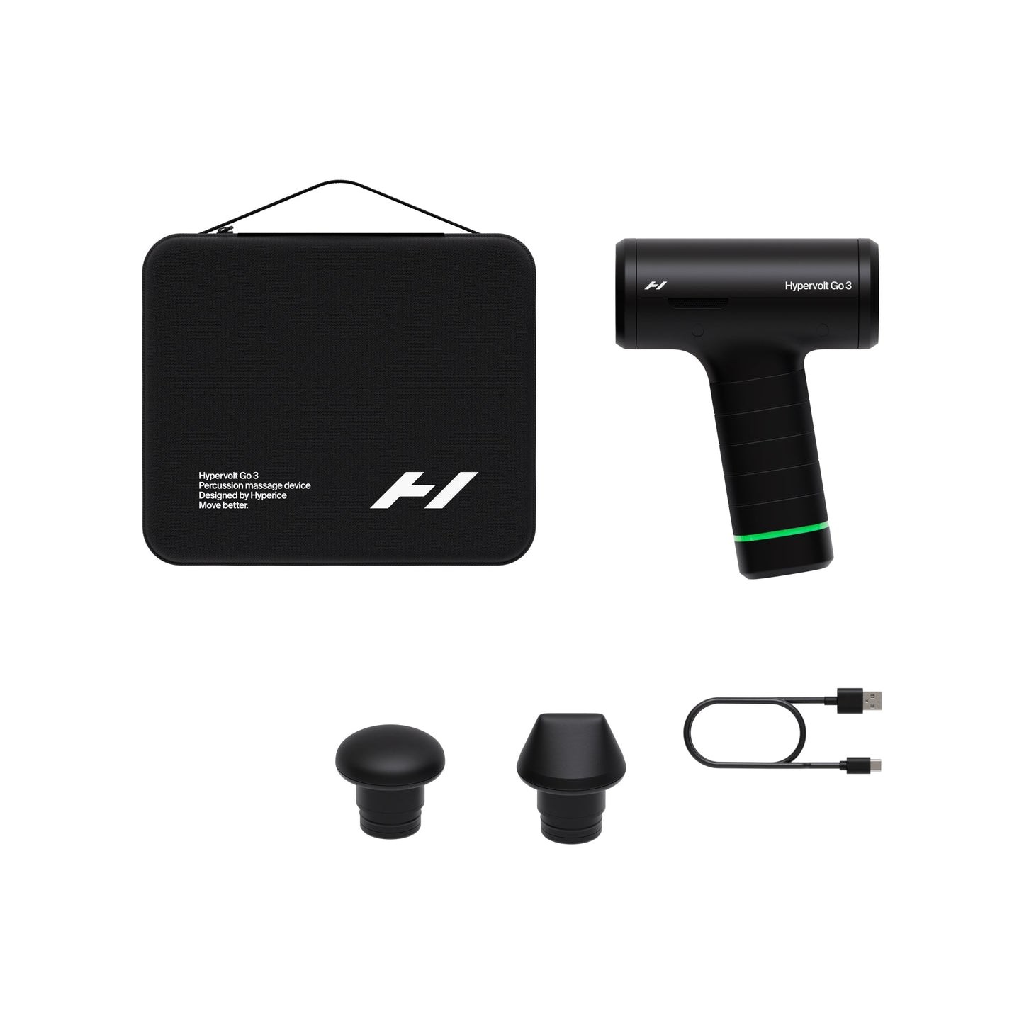 Hyperice Hypervolt Go 3, Travel Percussion Massager