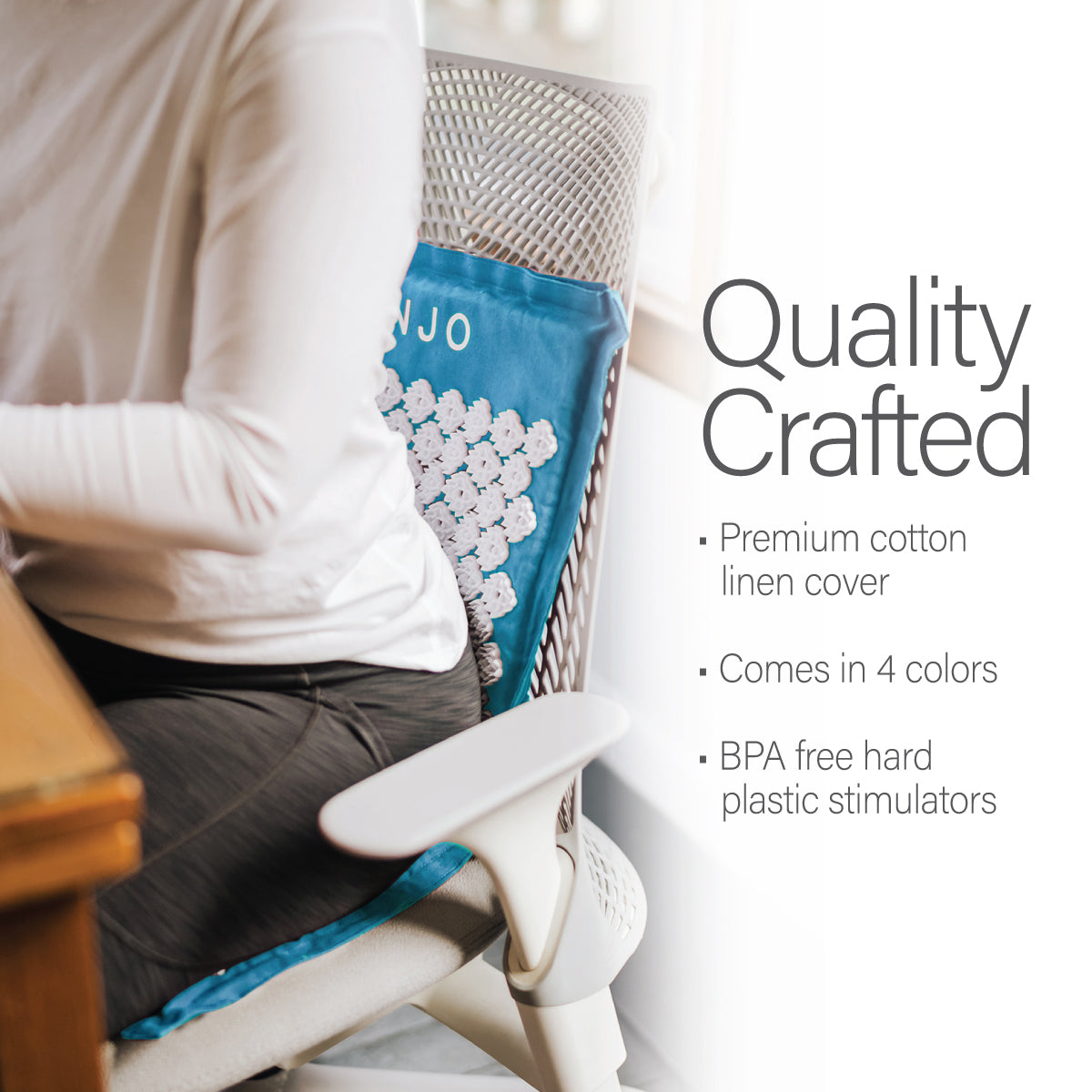 Kanjo Memory Foam Acupressure Mat Set, Amethyst