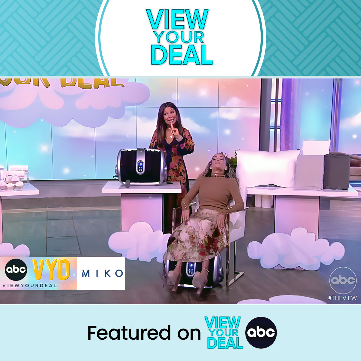 MIKO MAS II Foot, Leg & Calf Compression Massager for Pain Relief