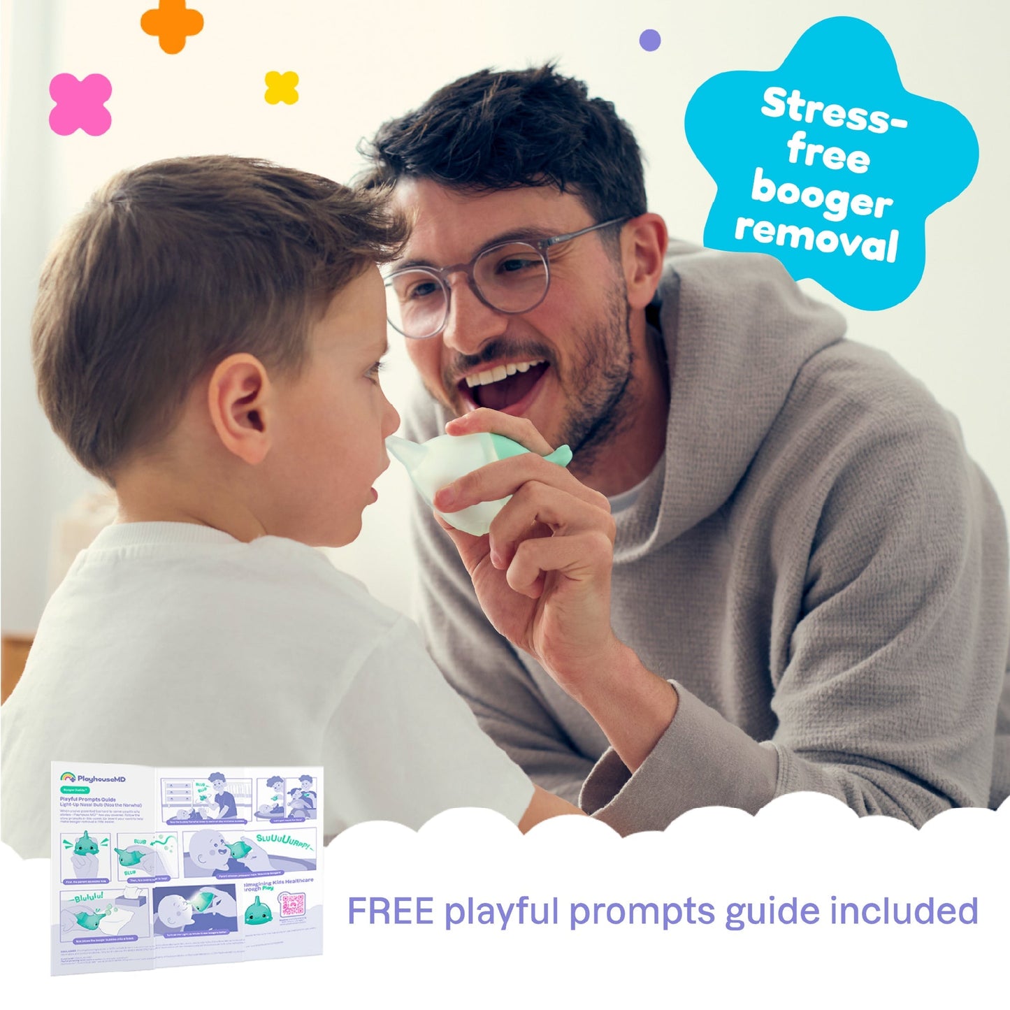 Light-Up Nasal Bulb for Babies & Toddlers – Noa the Narwhal