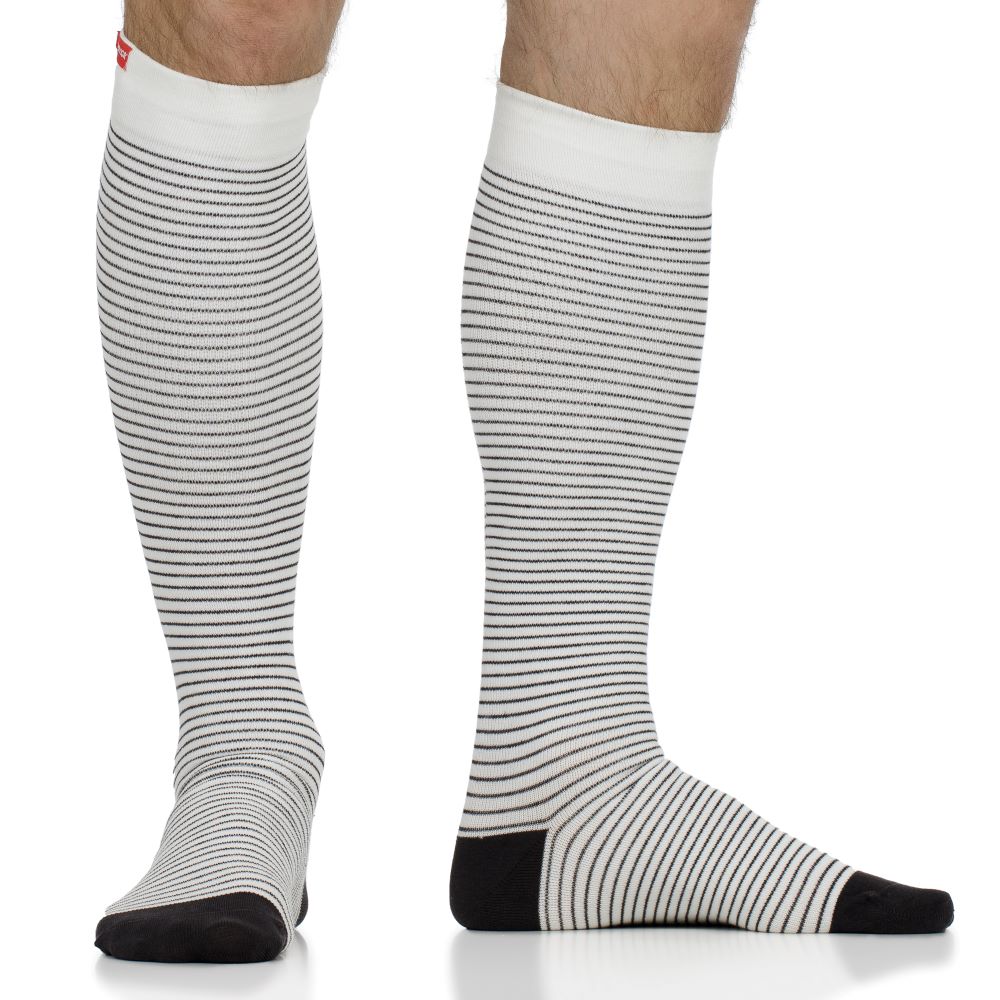 FSA Eligible 30-40 mmHg: Pinstripe (Cotton Compression Socks)