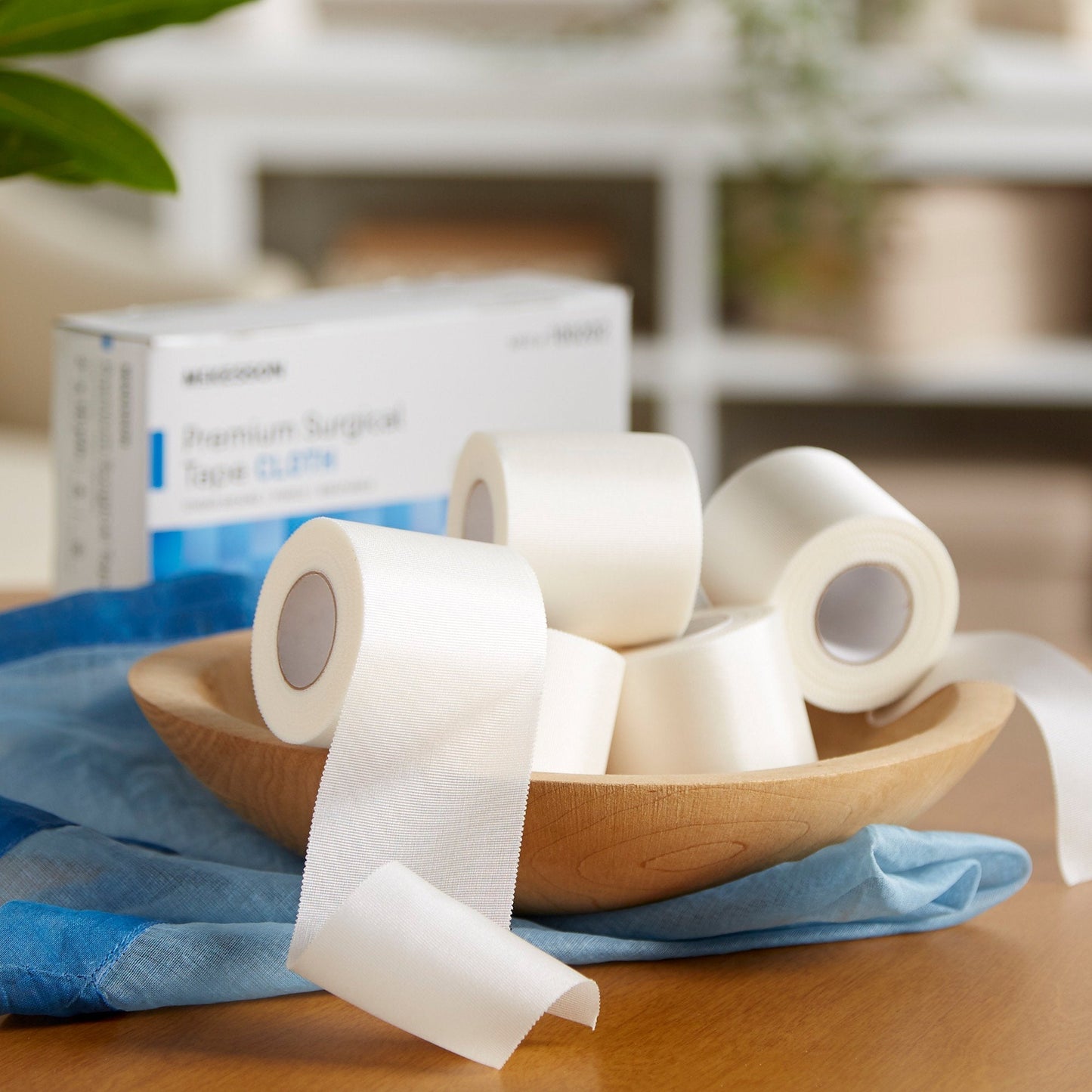 McKesson Silk-Like Cloth Medical Tape, 2 Inch x 10 Yard, White, 60 ct