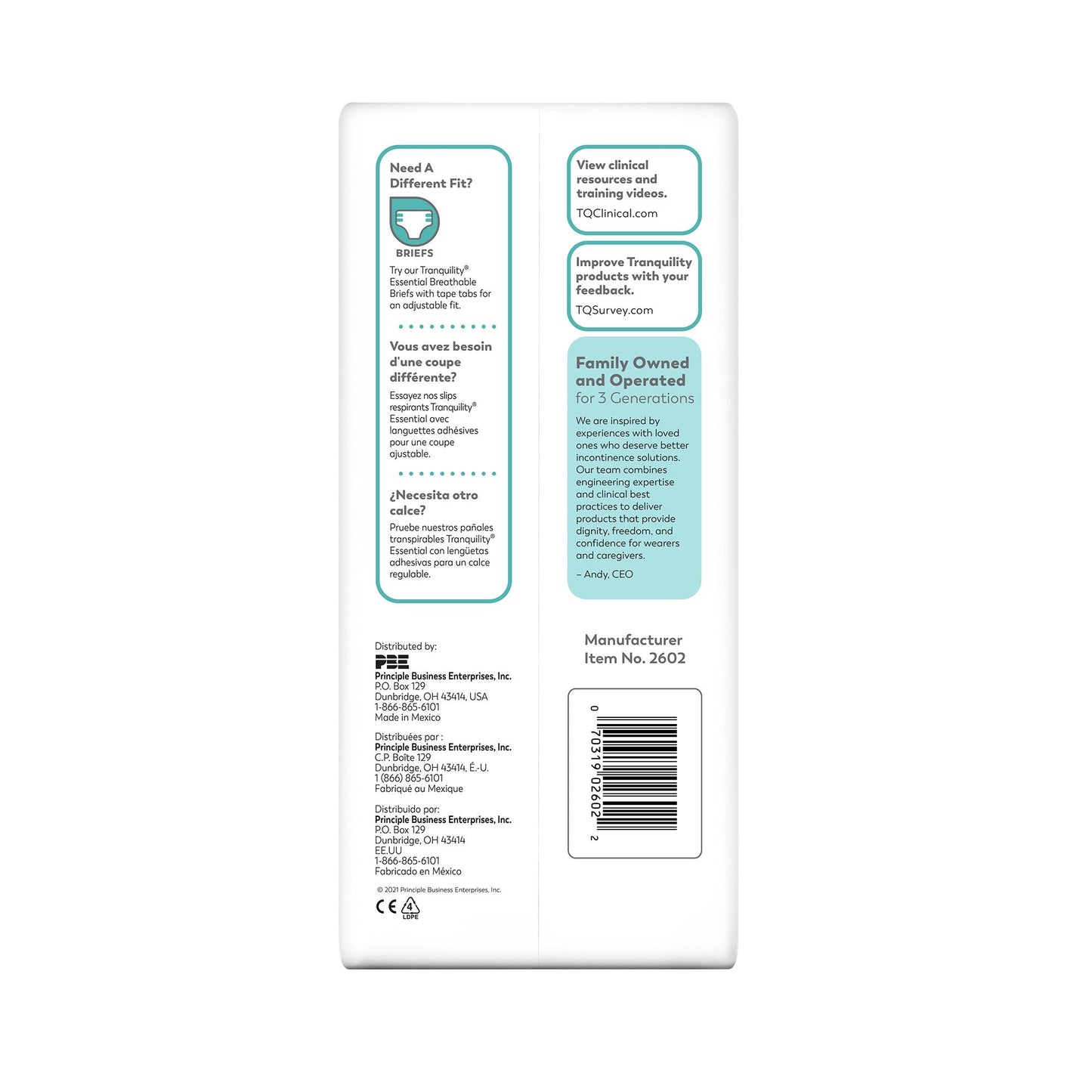 Select® Absorbent Underwear, Pediatric, 12 ct