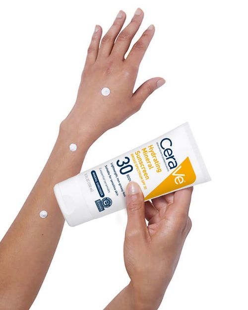 CeraVe Hydrating Mineral Sunscreen SPF 30 Body Lotion, 5 oz.