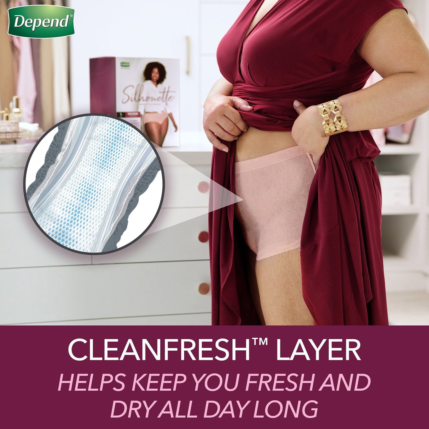 Depend Silhouette Women's Underwear, Maximum Absorbency