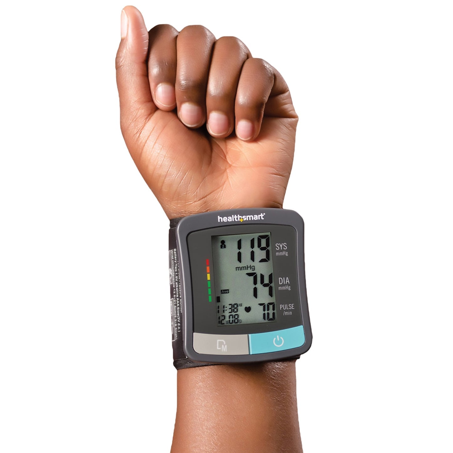 Mabis Digital Blood Pressure Wrist Unit, 2 User Storage