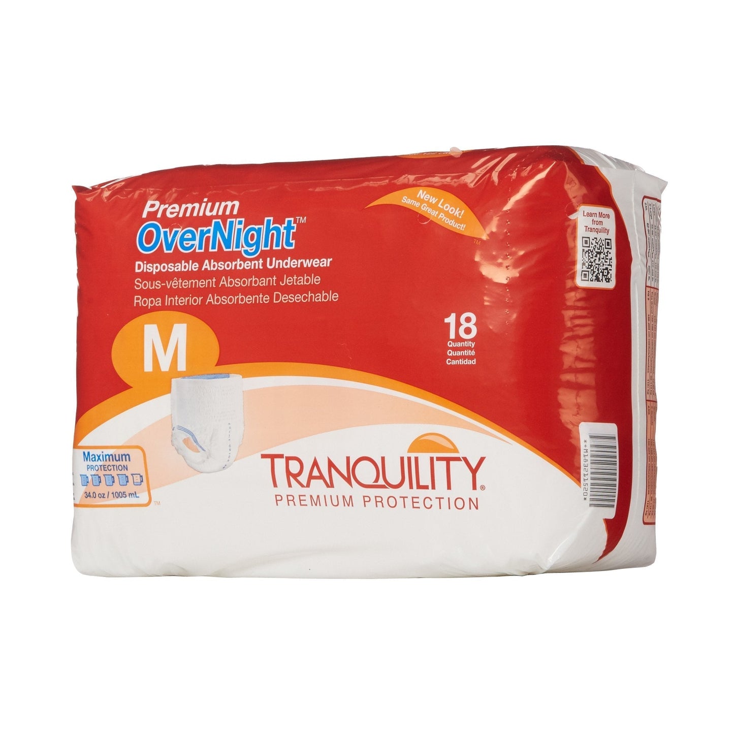 Tranquility Premium OverNight Absorbent Disposable Underwear