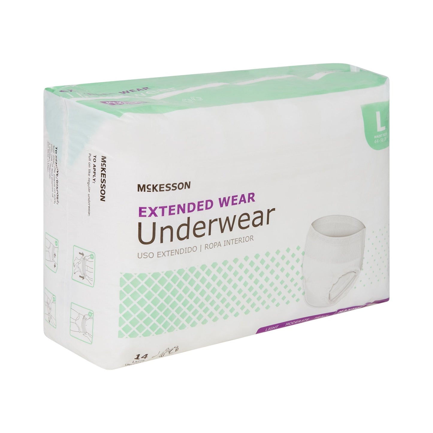 McKesson Extended Wear Maximum Absorbent Underwear, Large, 14 ct