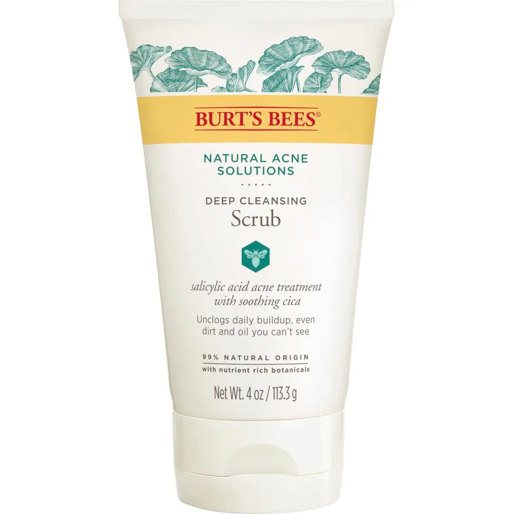 Burt's Bees Natural Acne Solutions Deep Cleansing Scrub, 4 oz.