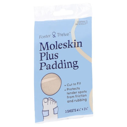 Foster & Thrive Moleskin Plus Padding, 3 ct.