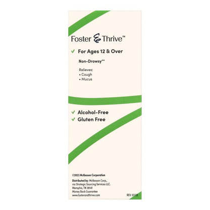 Foster & Thrive Adult Tussin DM Max Liquid Raspberry & Menthol, 4 oz.