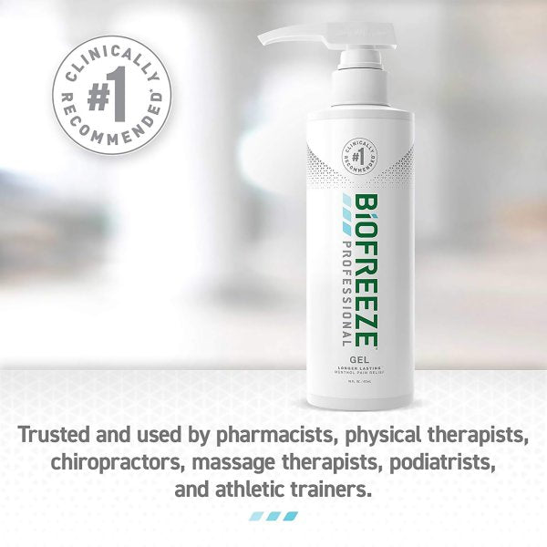 Biofreeze Professional 5% Menthol Topical Pain Relief, Pump Bottle