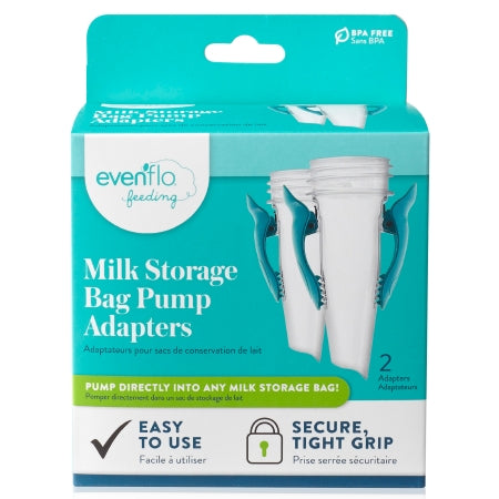 Evenflo Advanced Breast Milk Storage Bag Pump Adapters, 2 ct.