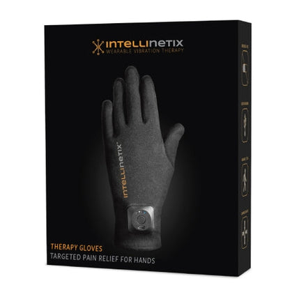 Intellinetix® Arthritis Vibrating Gloves, Medium, Black