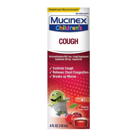 Mucinex Max Children's Cold and Cough Relief, Cherry, 4 oz.