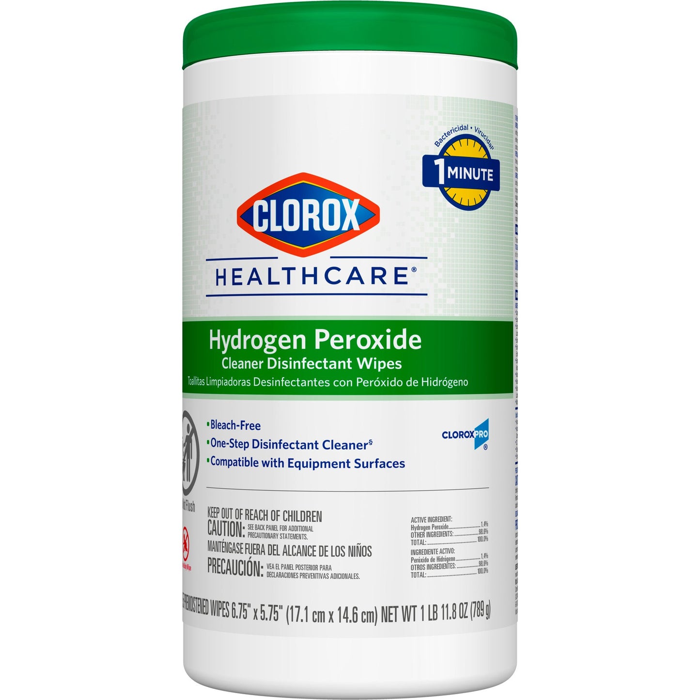 Clorox Healthcare Hydrogen Peroxide Cleaner Disinfectant Wipes