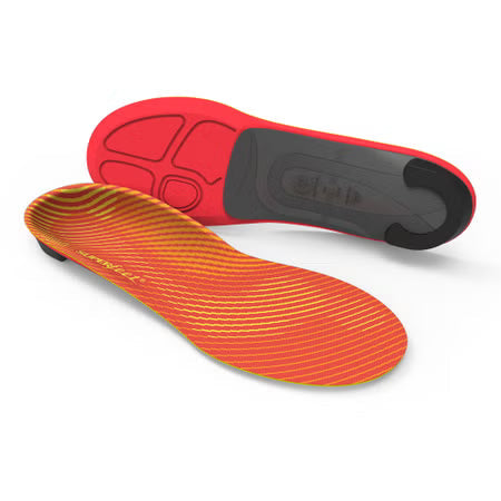 Runner Orthotic Insole Carbon Fiber / Foam / Nylon Junior 2.5 to 4 / Women 4.5 to 6 Black / Orange / Yellow (PR)