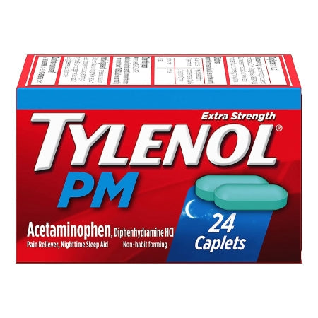 Tylenol PM Extra Strength Pain Reliever & Sleep Aid Caplets, 24 ct.