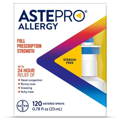 Astepro Allergy Nasal Spray, Steroid Free Antihistamine, 120 Metered Sprays