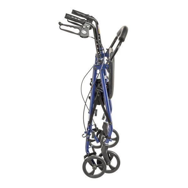 drive™ Steel Rollator with 6 Inch Wheels, Blue