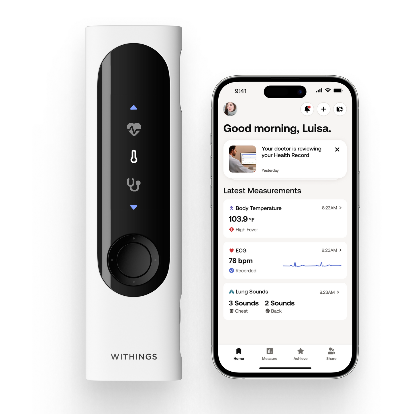 Withings BeamO 3-in-1 Health MultiScan