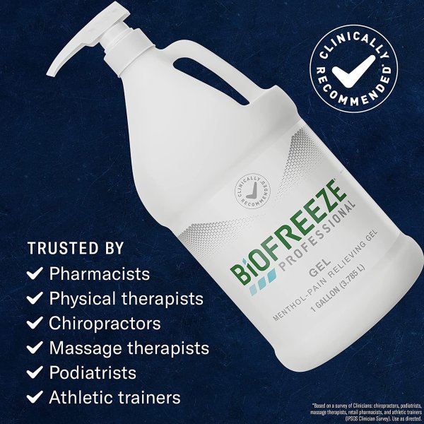 Biofreeze Professional 5% Menthol Topical Pain Relief, Pump Bottle