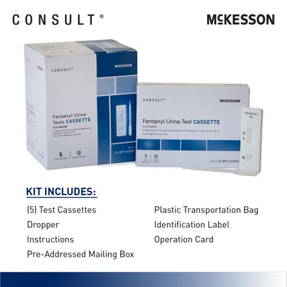 Consult Fentanyl Urine Test Kit, 5 Tests