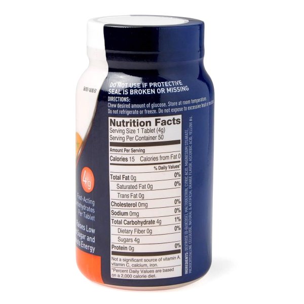 TRUEplus™ Glucose Supplement Chewable Tablets. 4 - 15 mg.
