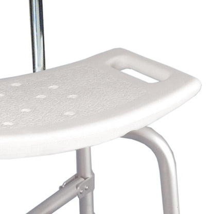 McKesson Bath Bench Without Arms Aluminum Frame With Backrest