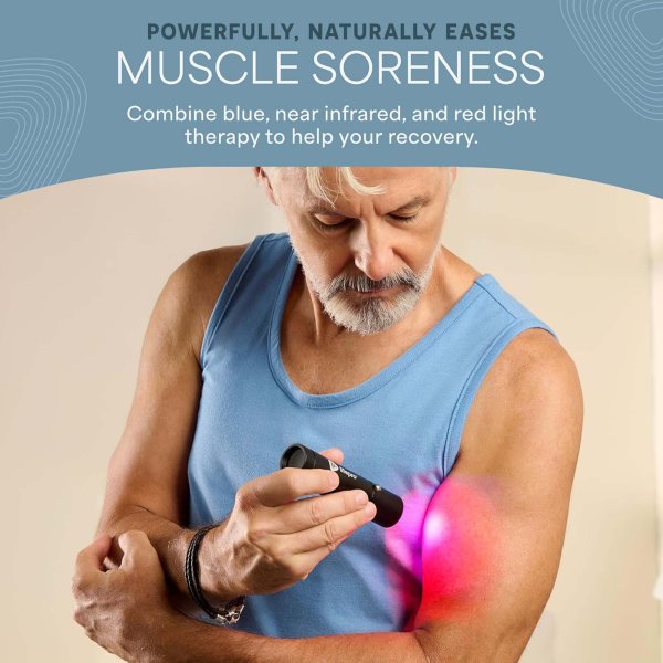LumiCure Pro Red & Blue Light Therapy Torch