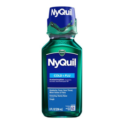 NyQuil Cough, Cold & Flu Nighttime Relief Liquid