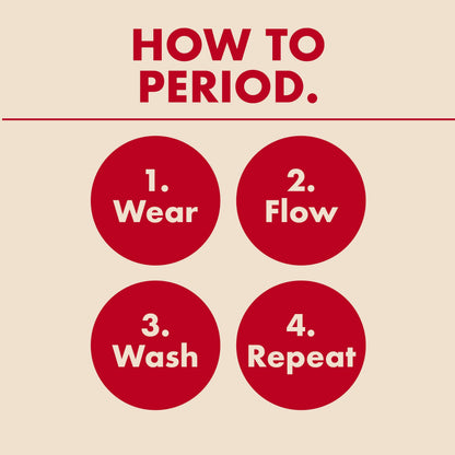 The High Waisted Period. in FlowStretch™ For Heavy Flows