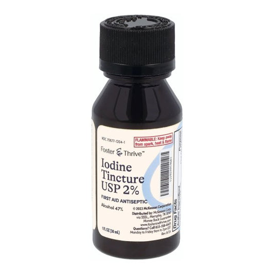 Foster & Thrive Antiseptic Iodine Tincture, 1 oz.