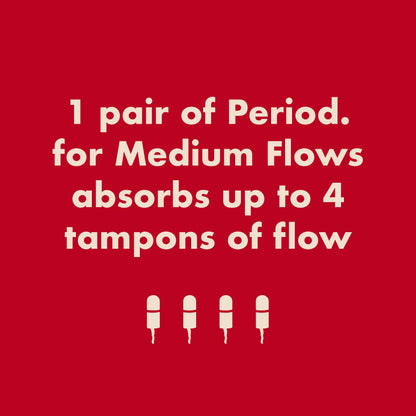 The High Waisted Period. in Cotton For Medium Flows