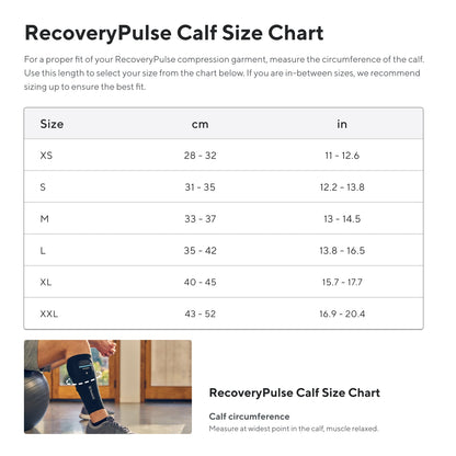 Therabody RecoveryPulse Compression Calf Sleeve