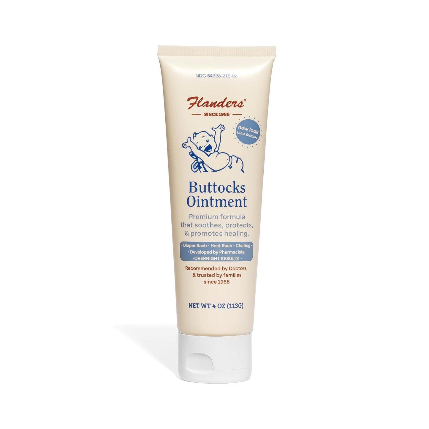 Flanders Diaper Rash Ointment with Peruvian Balsam, 4 fl. oz.