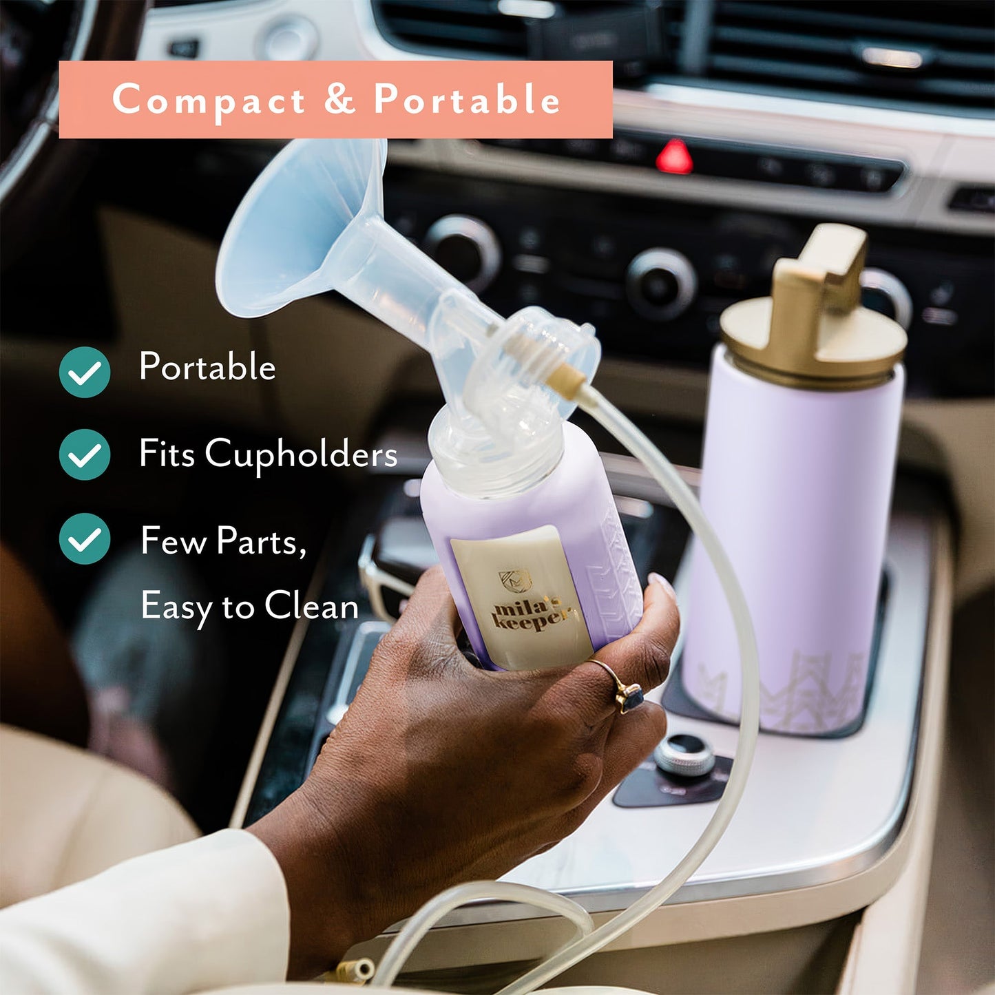 MilKeeper Breast Milk Cooler Starter Set, Lavender Fields