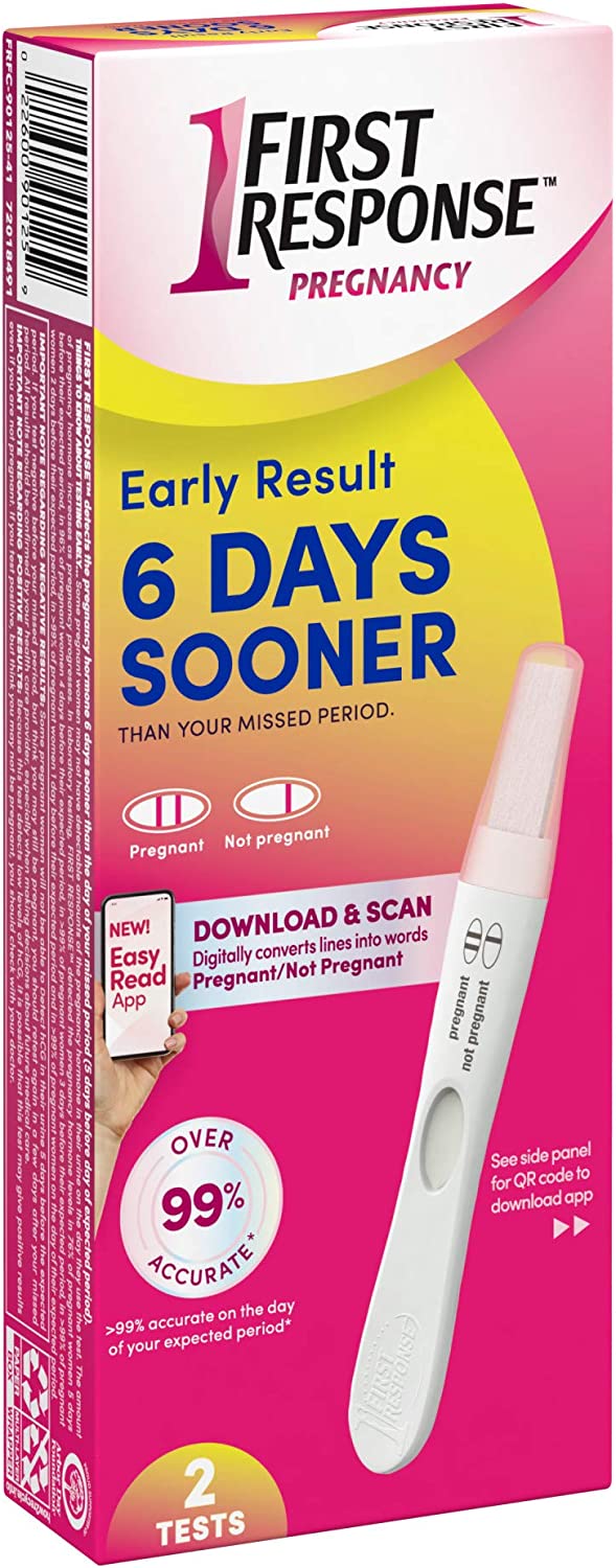 First Response™ hCG Pregnancy Home Device Rapid Test Kit, 2 ct