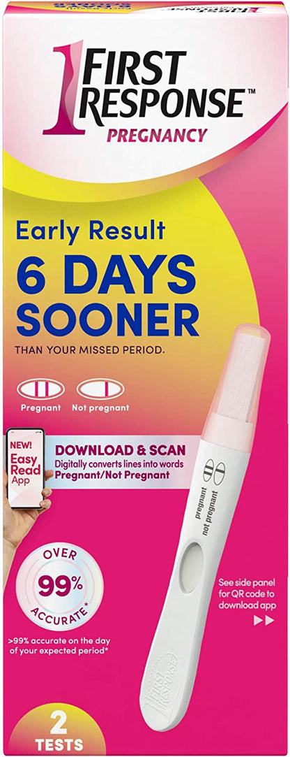 First Response™ hCG Pregnancy Home Device Rapid Test Kit, 2 ct