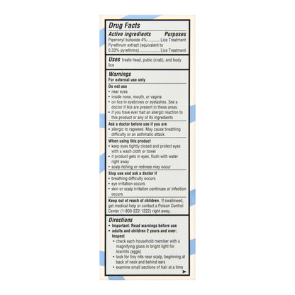 Foster & Thrive Maximum Strength Lice Killing Shampoo, 4 oz.