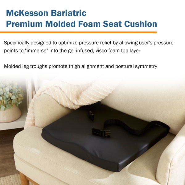 McKesson Premium Molded Foam Seat Cushion, 3 in. Thick