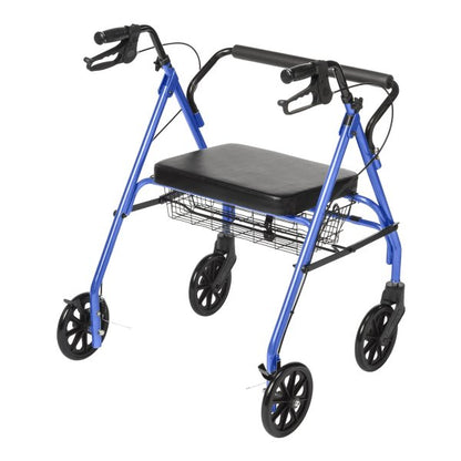 McKesson Bariatric Folding Steel Four-Wheel Rollator, 500 lb. Capacity
