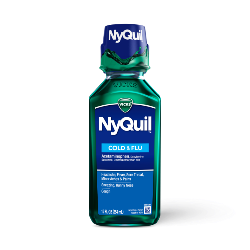 NyQuil Cough, Cold & Flu Nighttime Relief Liquid